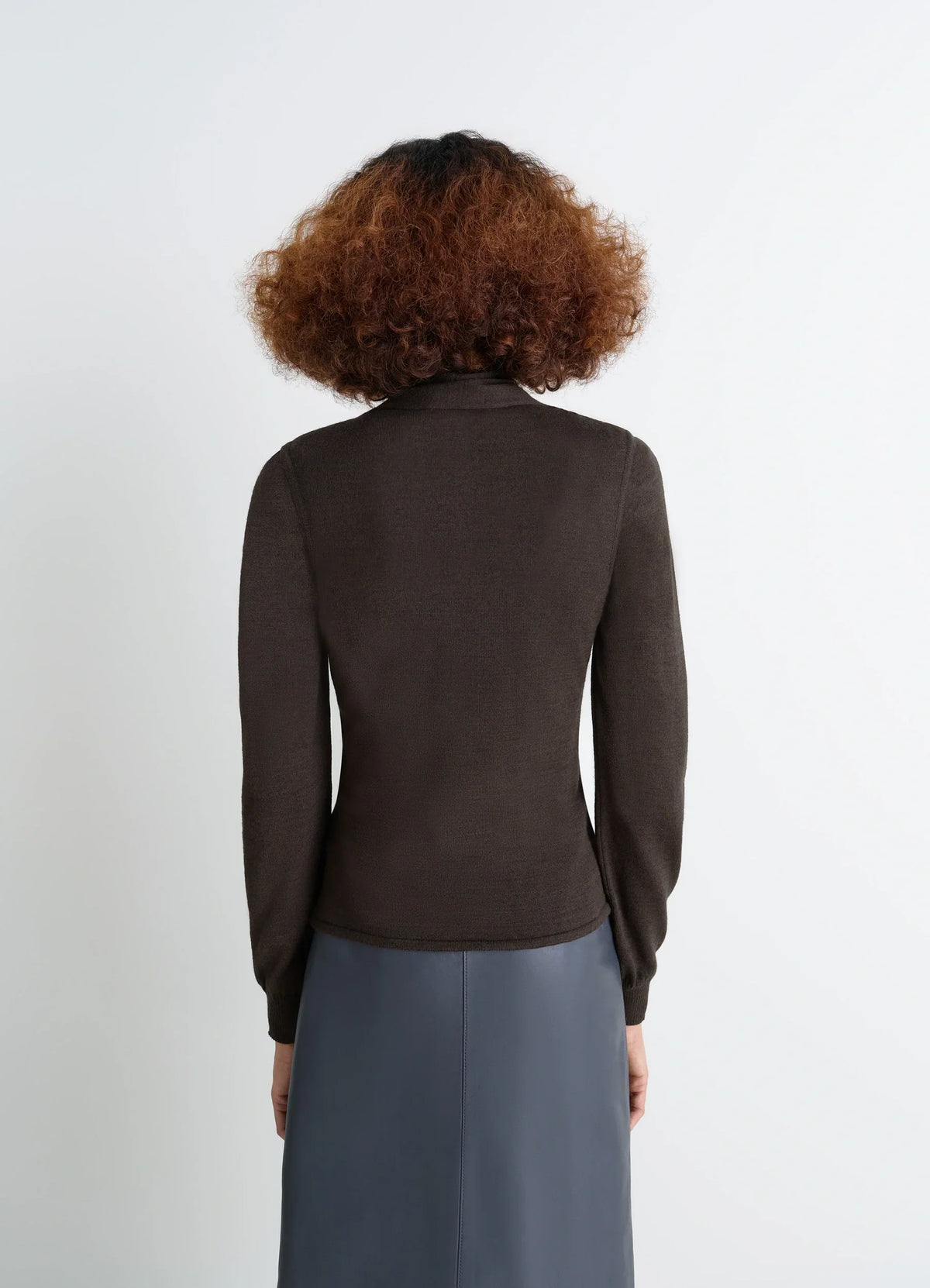ASYMMETRICAL SLEEVELESS CARDIGAN IN MERINO BLEND