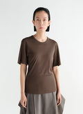 T-SHIRT EN JERSEY CÔTELÉ