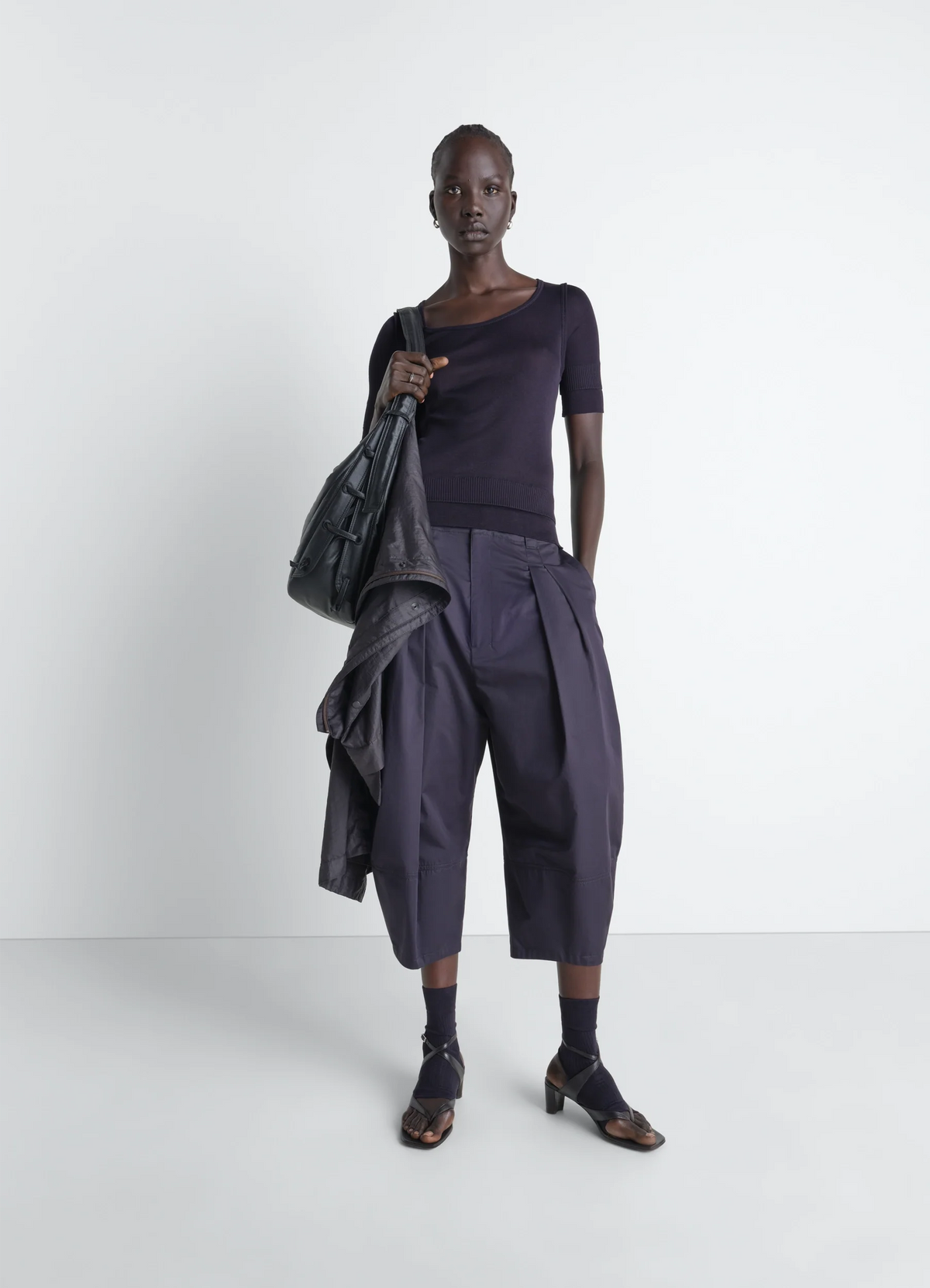 HAUT TROMPE-L'ŒIL SANS COUTURES EN VISCOSE ET SOIE