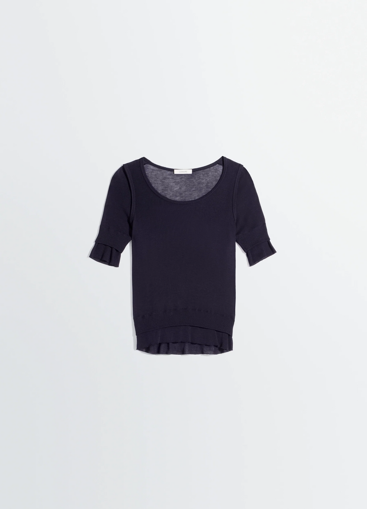 HAUT TROMPE-L'ŒIL SANS COUTURES EN VISCOSE ET SOIE