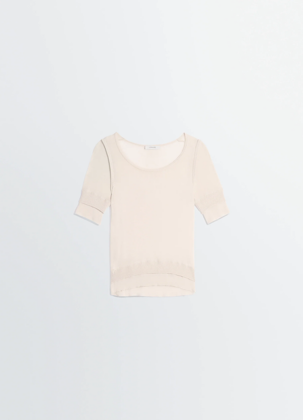 HAUT TROMPE-L'ŒIL SANS COUTURES EN VISCOSE ET SOIE