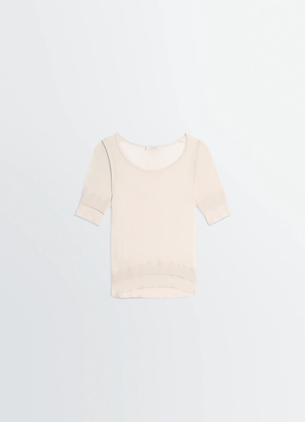 HAUT TROMPE-L'ŒIL SANS COUTURES EN VISCOSE ET SOIE