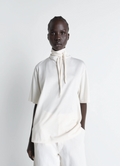 T-SHIRT AVEC FOULARD EN JERSEY MERCERISÉ