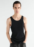 RIBBED TANK TOP IN LARGE RIB JERSEY
