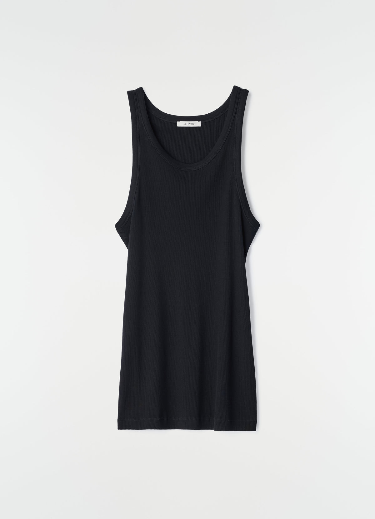 RIBBED TANK TOP IN LARGE RIB JERSEY