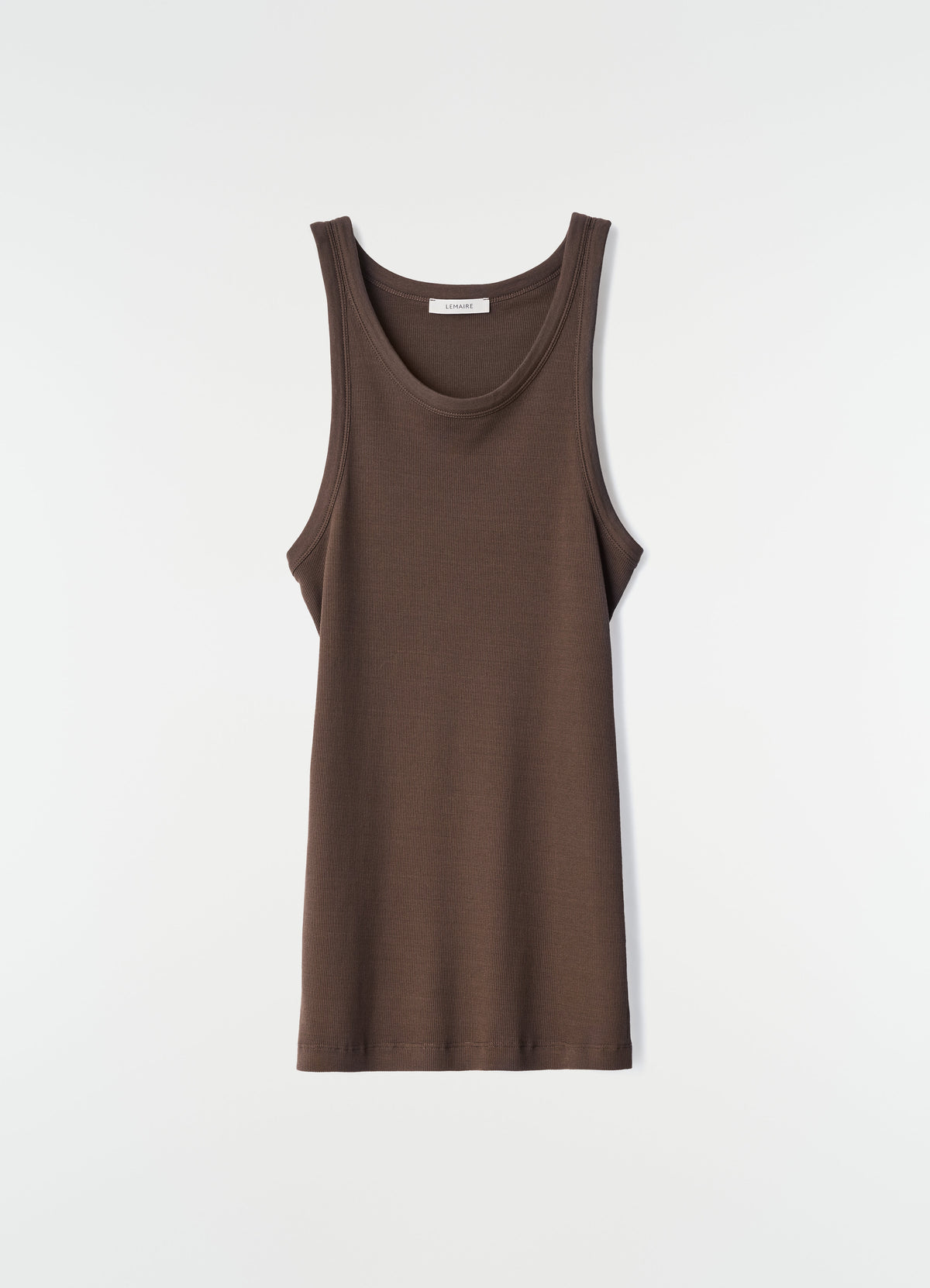 RIBBED TANK TOP IN LARGE RIB JERSEY