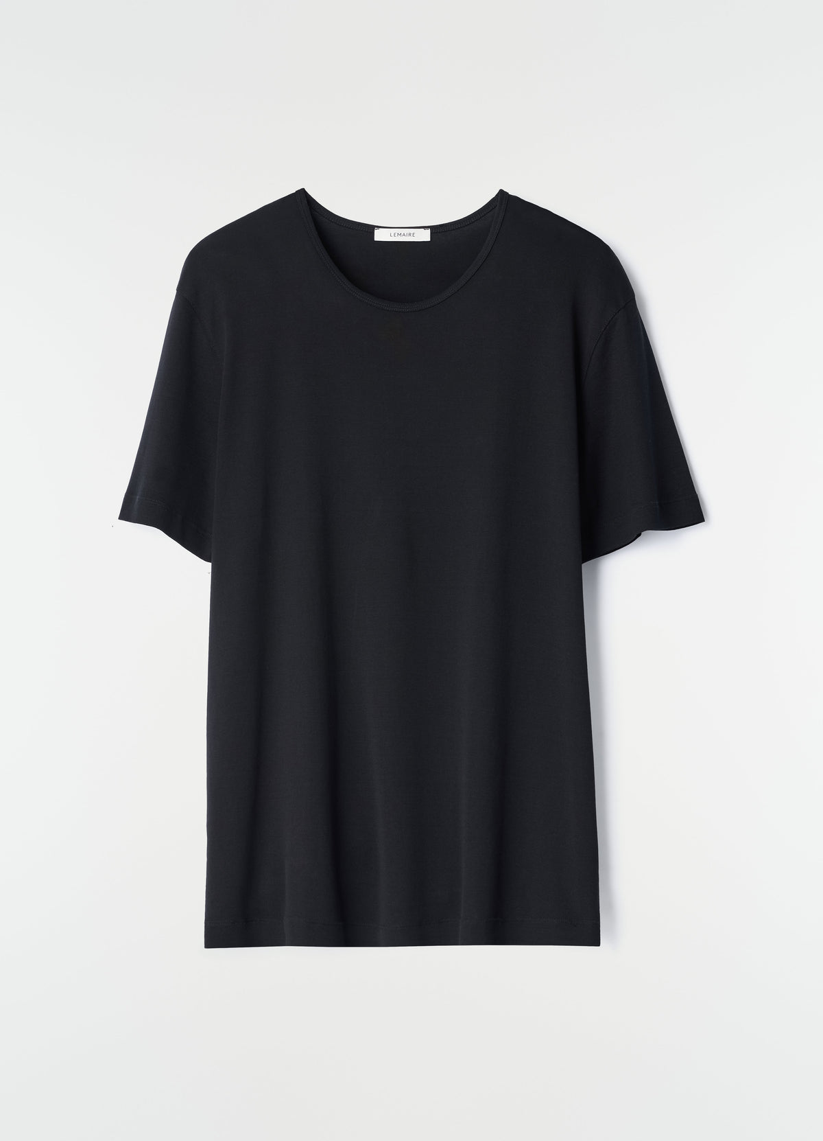 U-NECK TEE IN RIB JERSEY