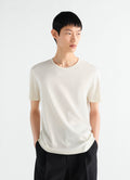 U-NECK TEE IN RIB JERSEY