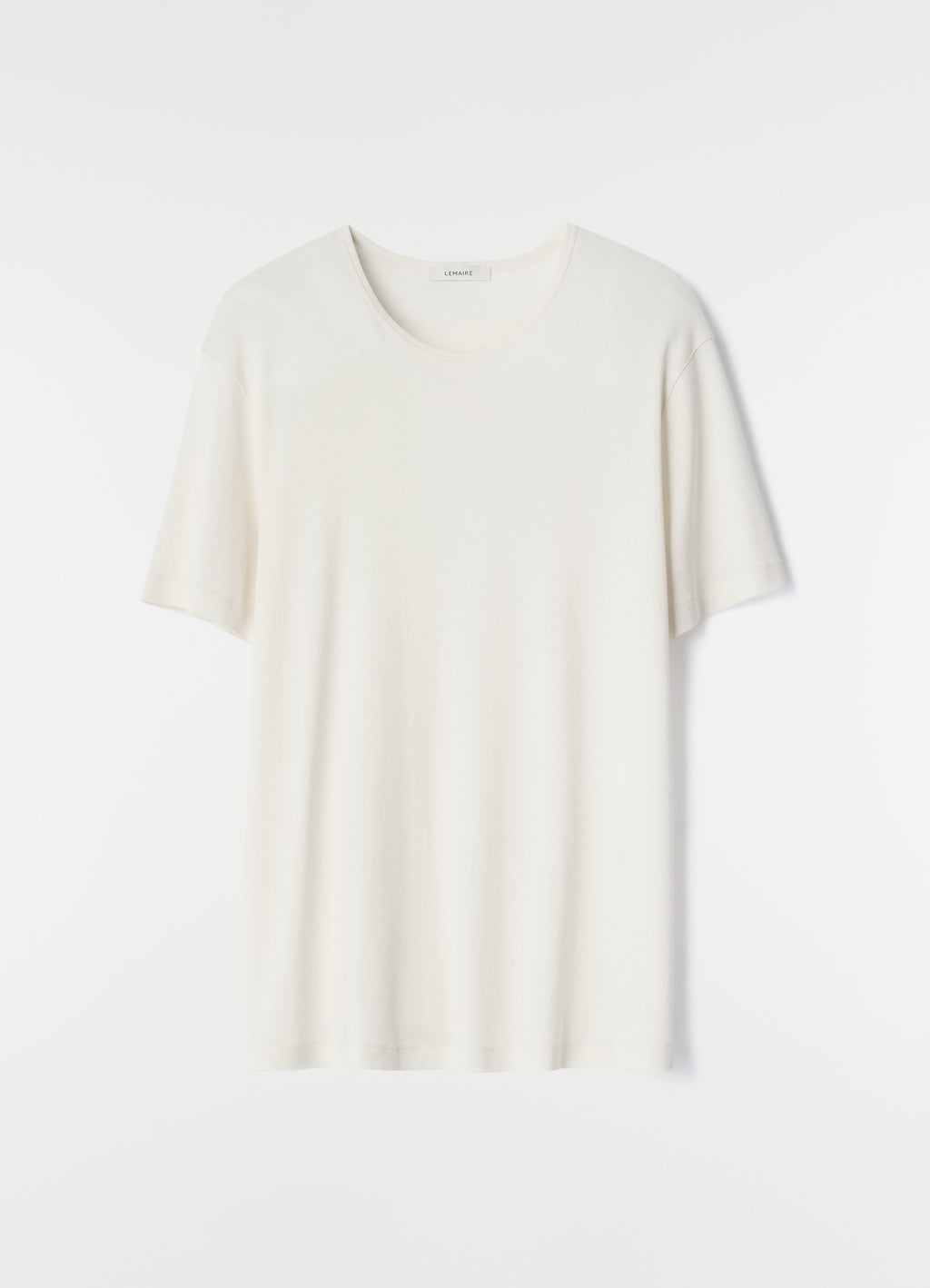 U-NECK TEE IN RIB JERSEY