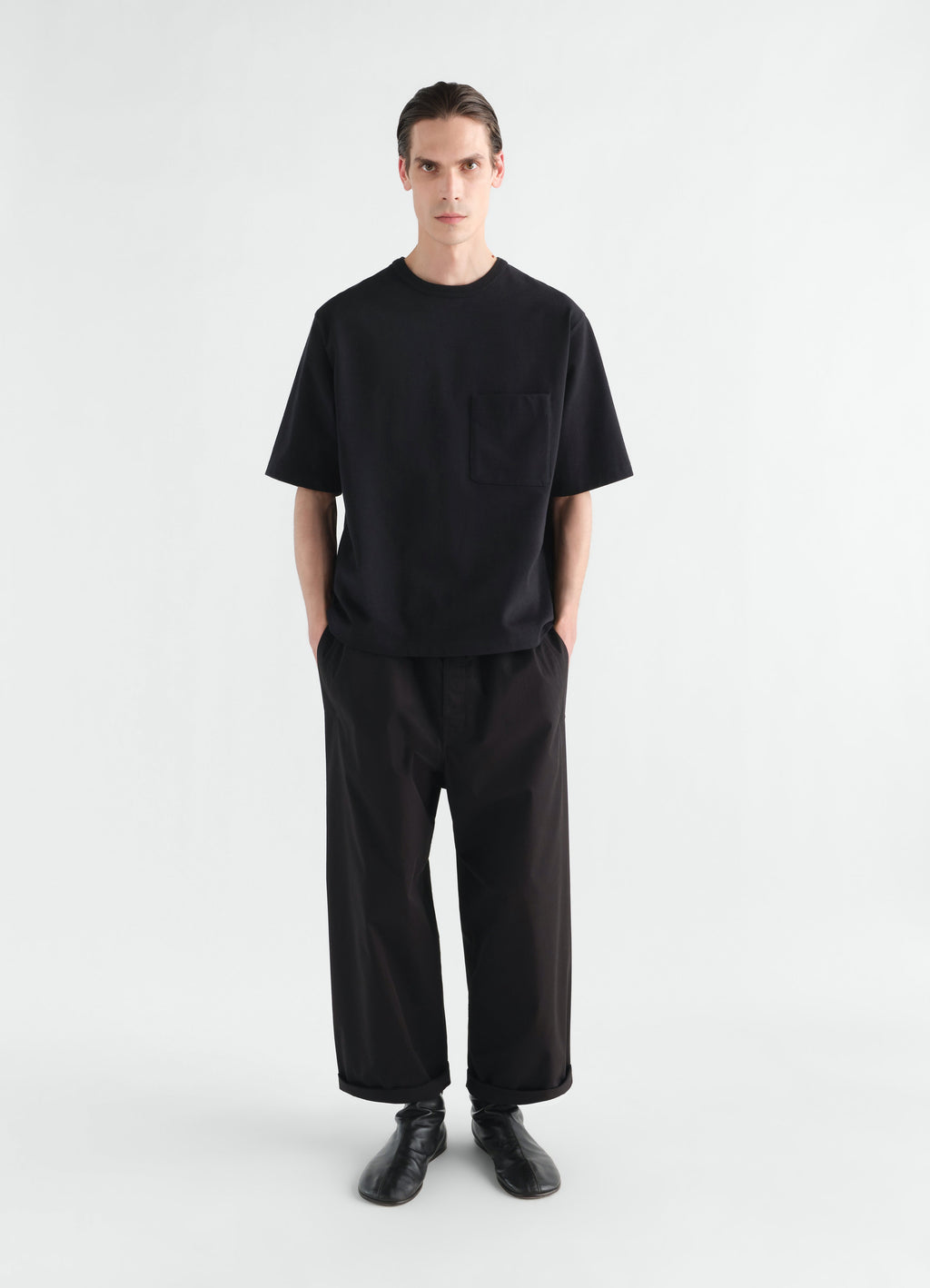 T-SHIRT BOX-FIT EN JERSEY DE COTON COMPACT