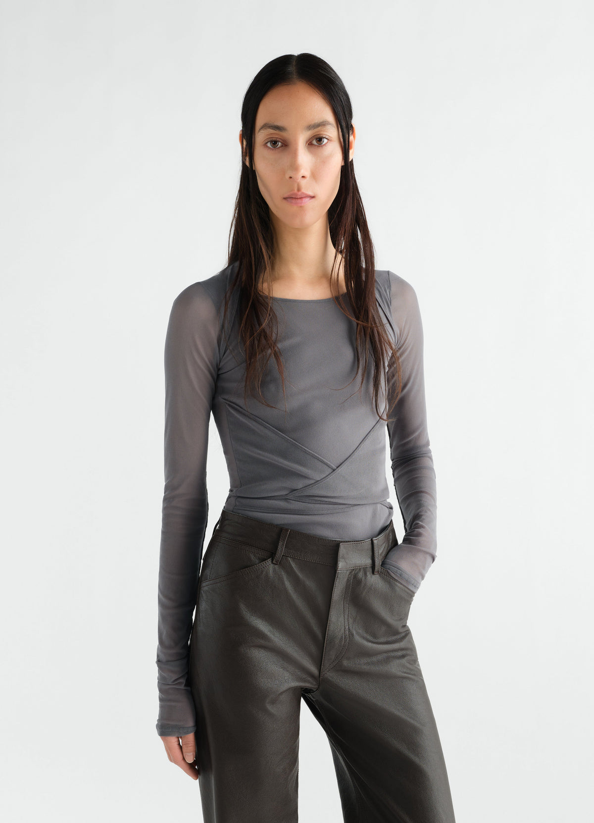 HAUT NOUÉ BALLERINA EN JERSEY MAILLE