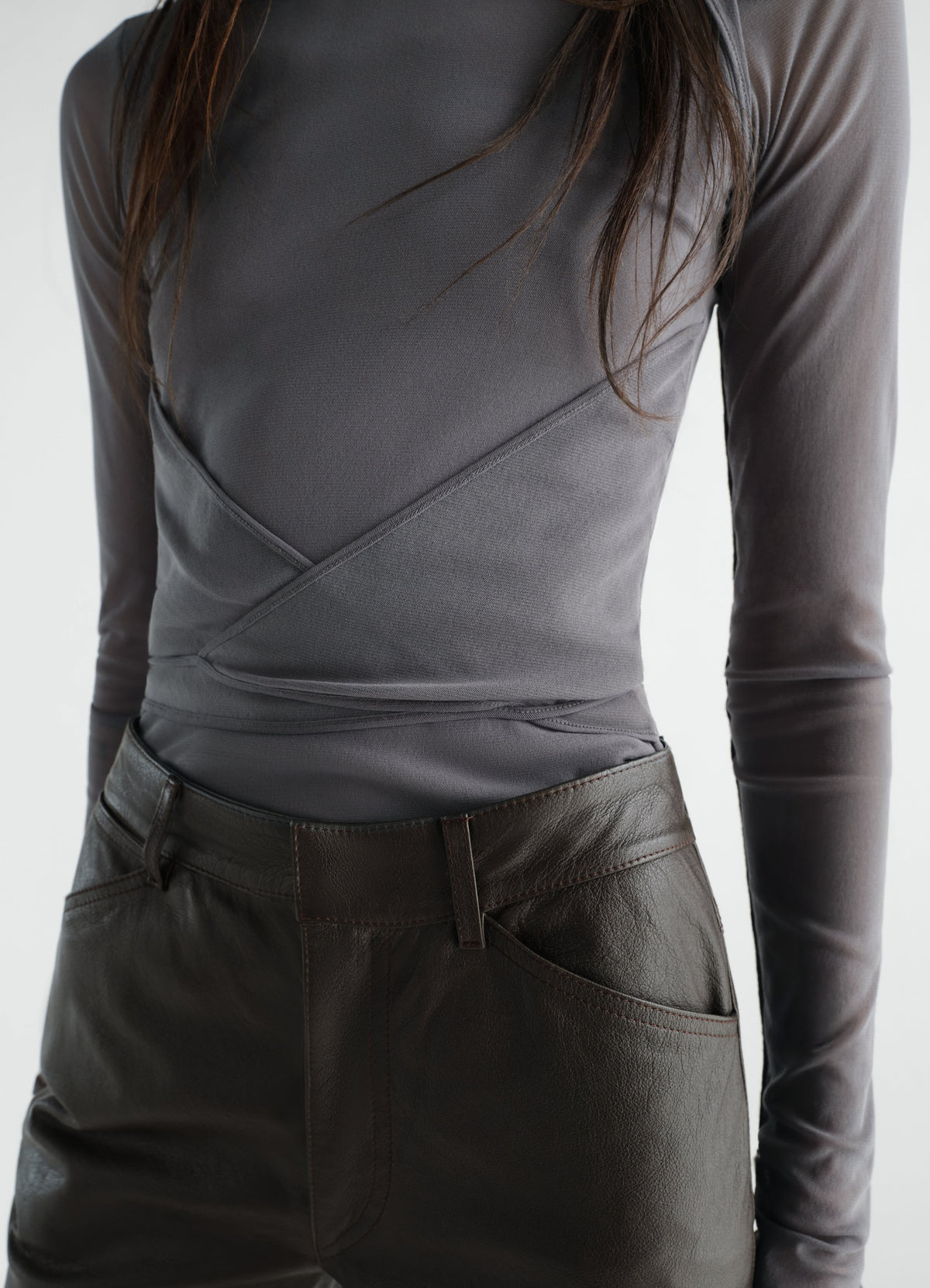 HAUT NOUÉ BALLERINA EN JERSEY MAILLE