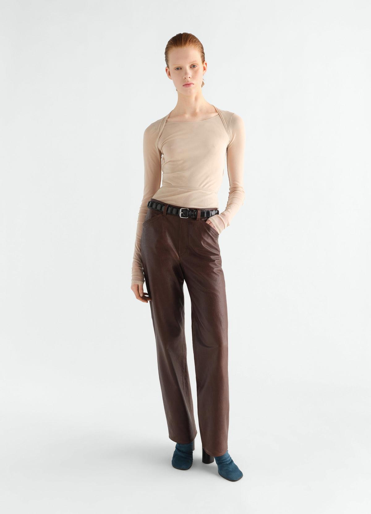 HAUT NOUÉ BALLERINA EN JERSEY MAILLE