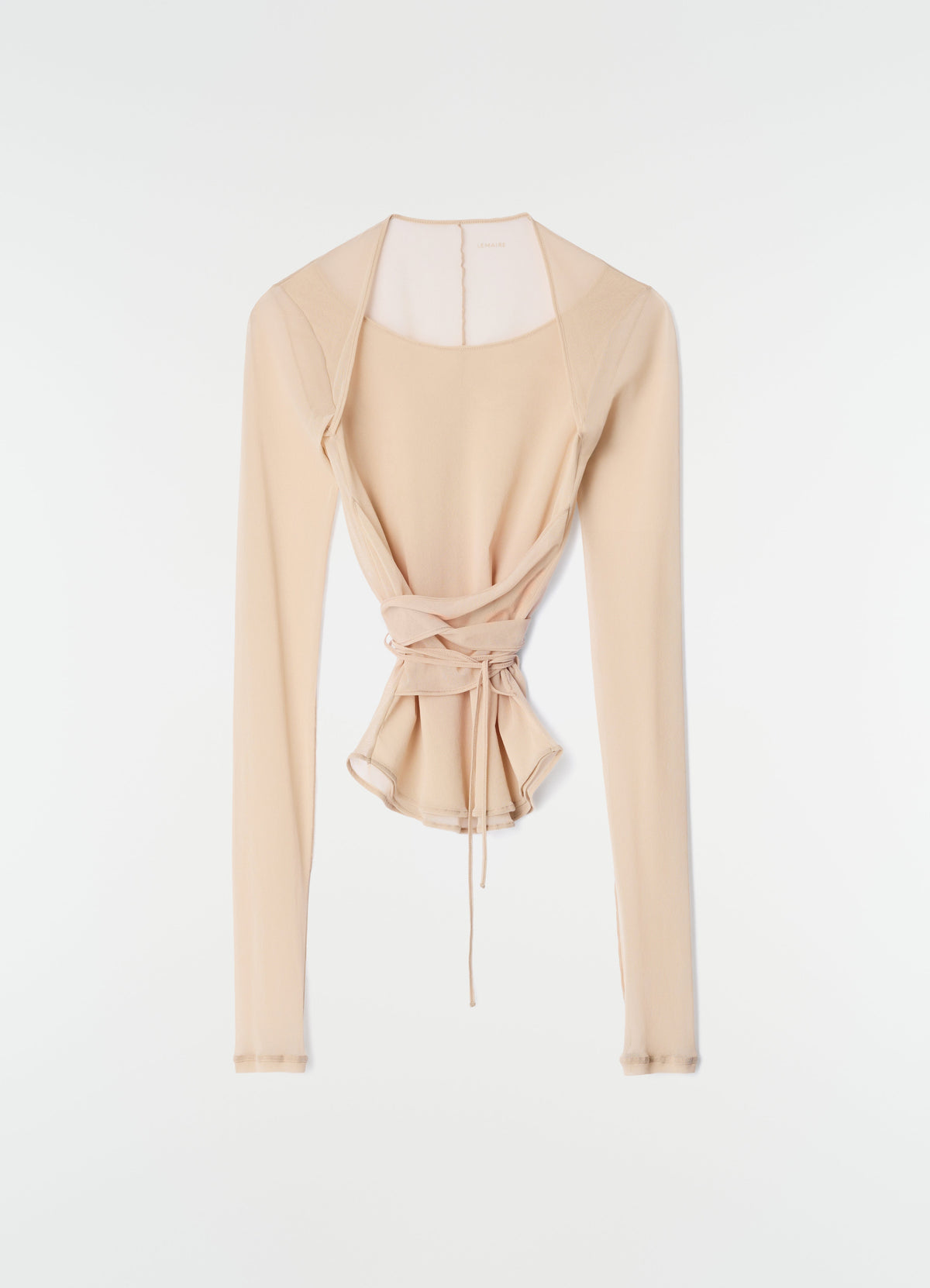 BALLERINA KNOTTED TOP IN MESH JERSEY