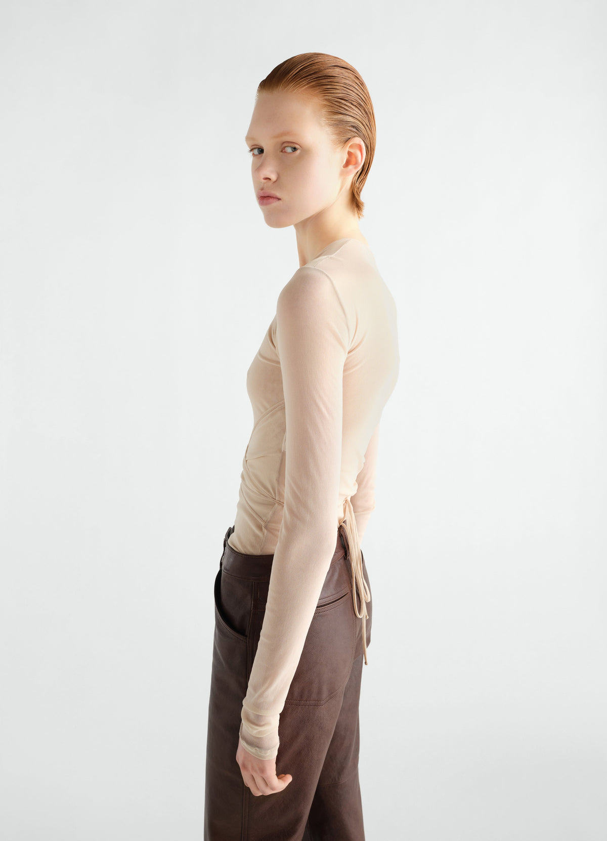 HAUT NOUÉ BALLERINA EN JERSEY MAILLE