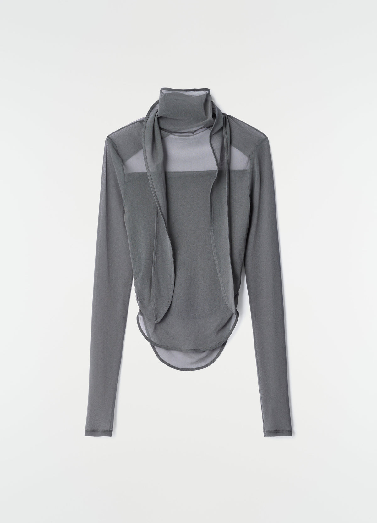 HAUT FOULARD BALLERINA EN JERSEY MESH
