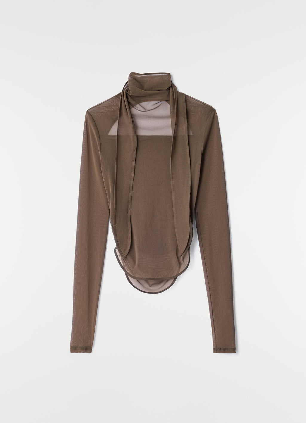HAUT FOULARD BALLERINA EN JERSEY MESH