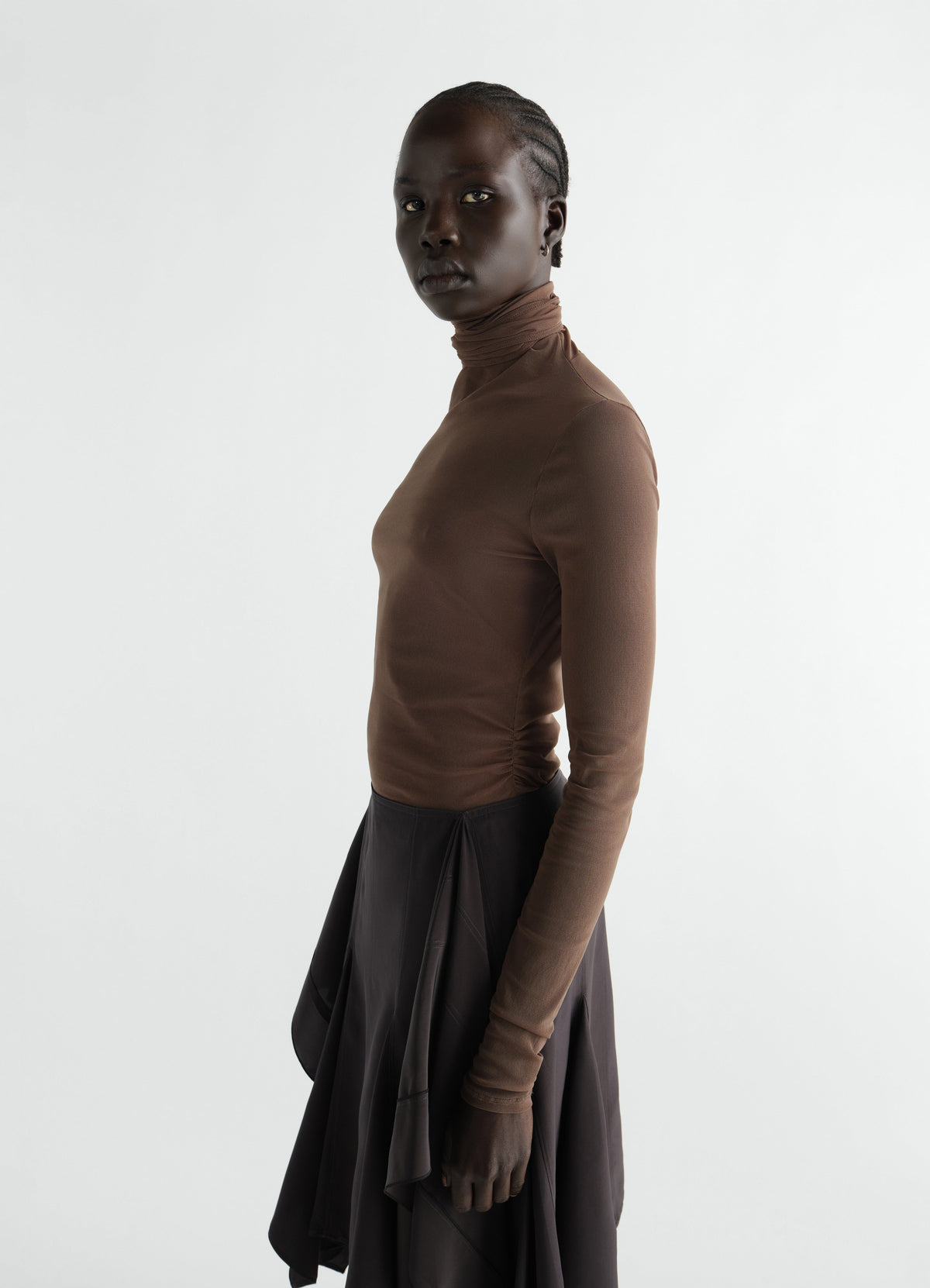 HAUT FOULARD BALLERINA EN JERSEY MESH