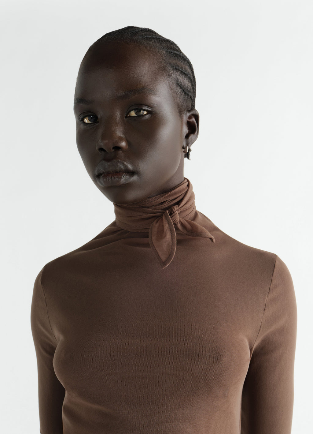 HAUT FOULARD BALLERINA EN JERSEY MESH
