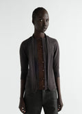 ASCOT T-SHIRT IN COTTON LINEN RIB JERSEY